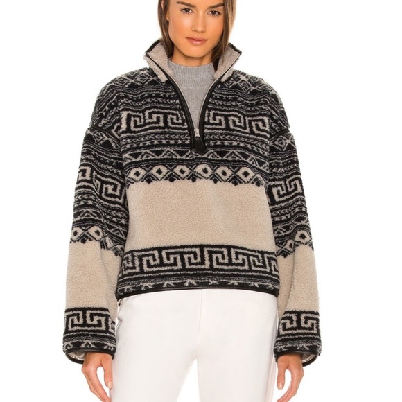 ISO Revolve Eaves Oakleigh Pullover Fleece Ecru - Picture 1 of 1